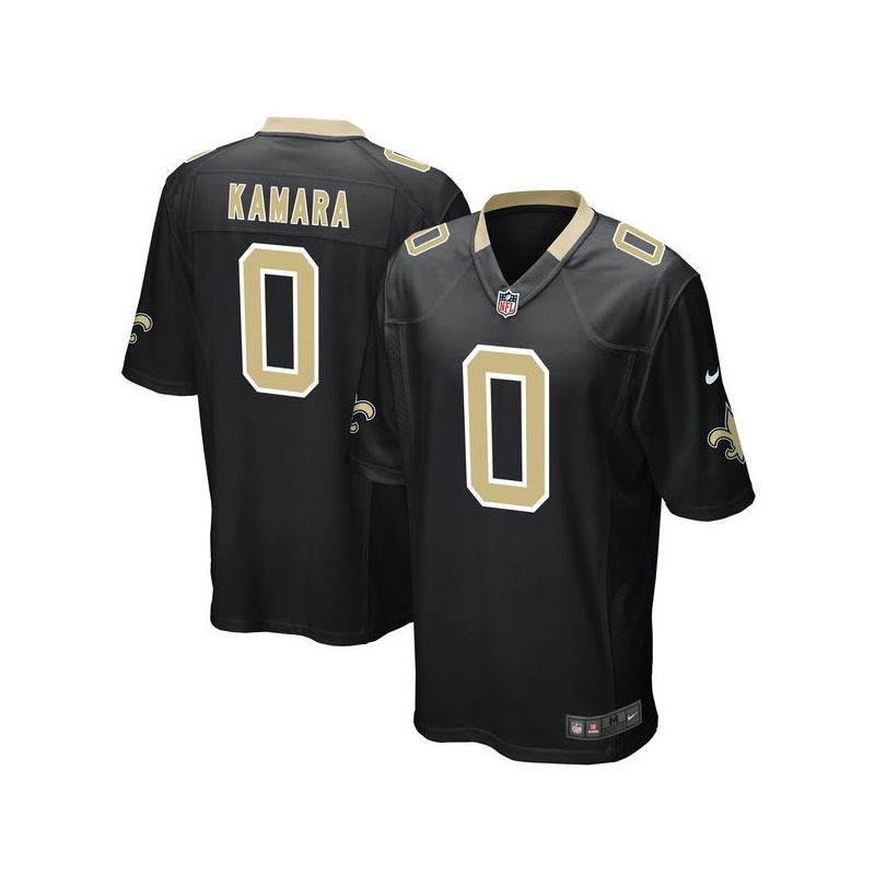 Cheap Alvin Kamara Saints Jersey From China 2017 draft Game Black #0