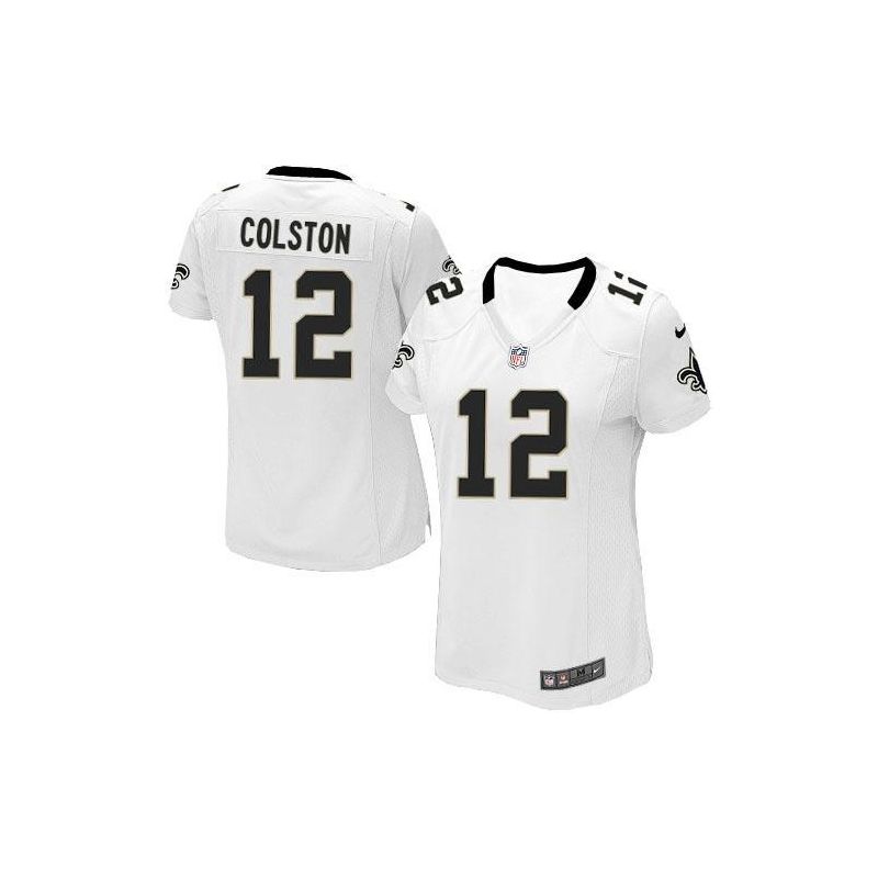 Cheap Marques Colston Saints Jersey #12 White From China Limited
