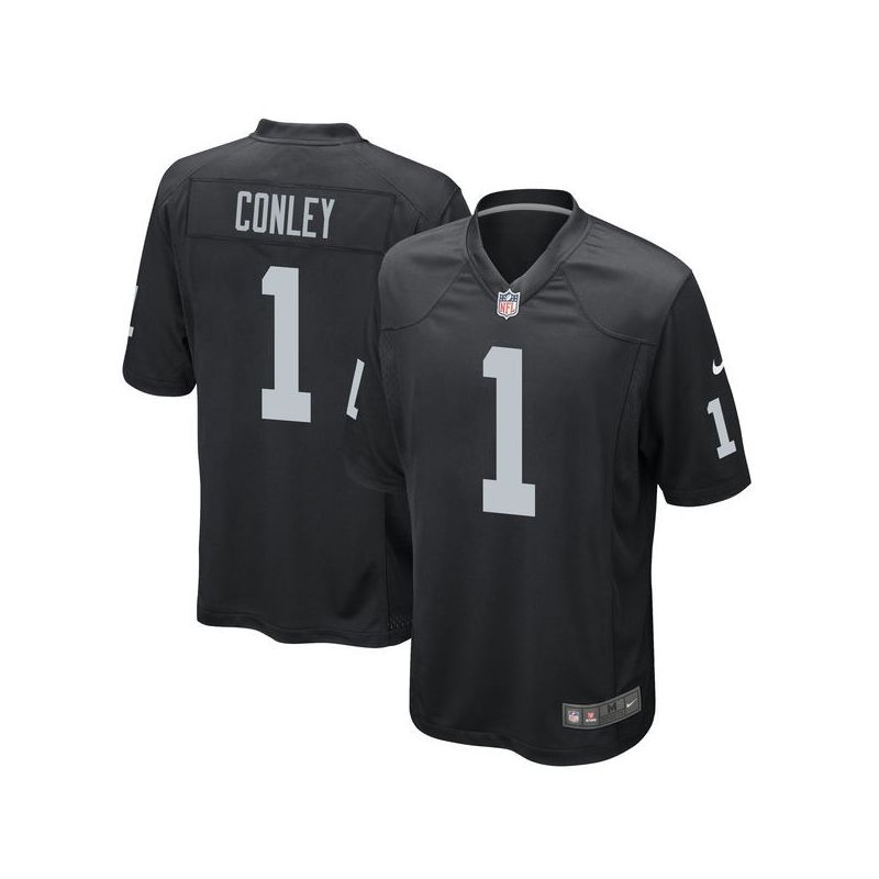 Cheap Gareon Conley Raiders Jersey From China 2017 draft Game Black #1