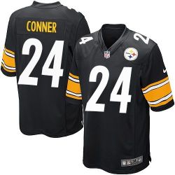 Cheap James Conner Steelers Jersey From China 2017 draft Game Black #24