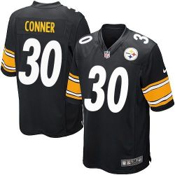 Cheap James Conner Steelers Jersey From China 2017 draft Game Black #30