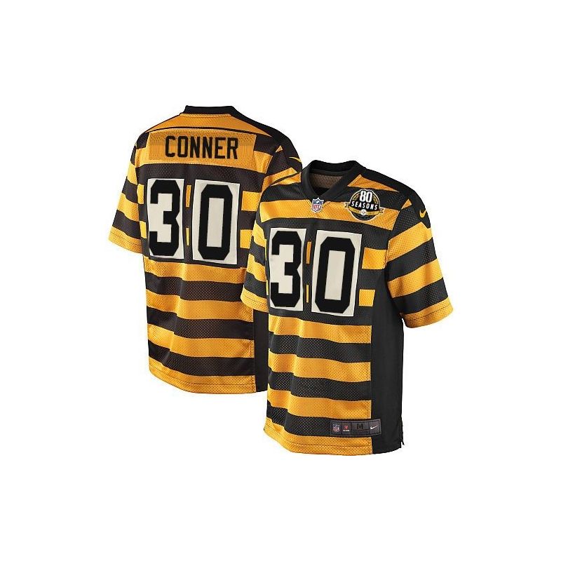 Cheap James Conner Steelers Jersey From China 2017 draft Game Black-Yellow 80 season #30