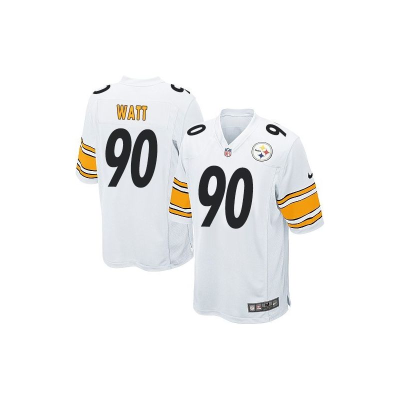 Cheap TJ Watt Steelers Jersey From China 2017 draft Game White #90