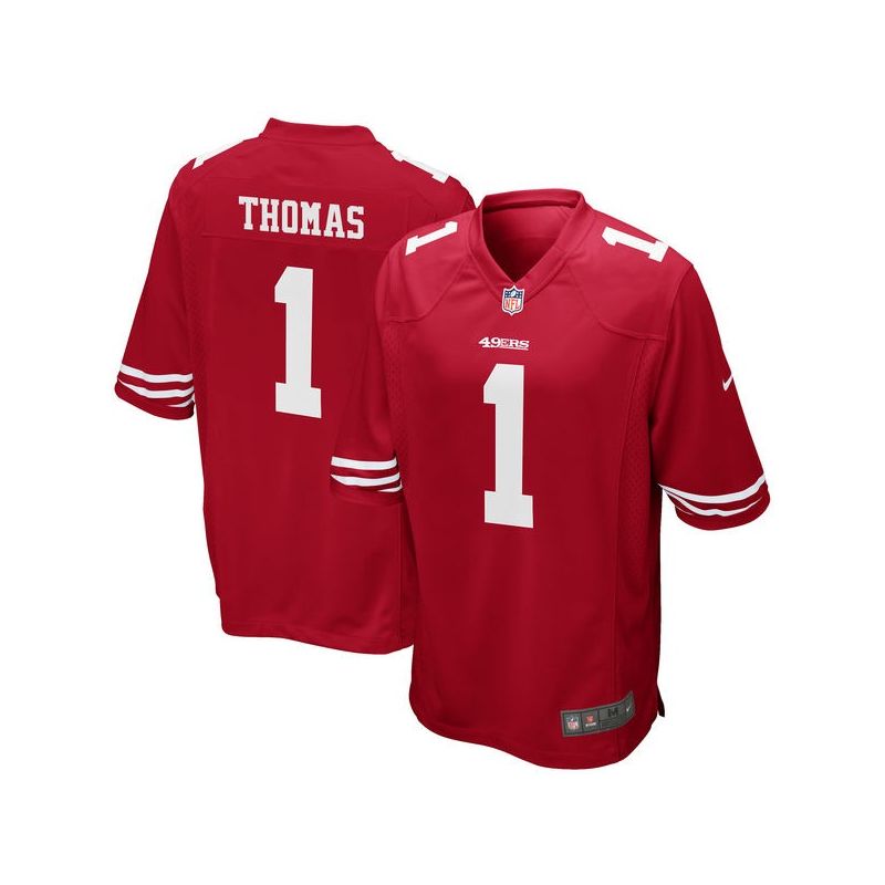 Cheap Solomon Thomas 49ers Jersey From China 2017 draft Game Red #1