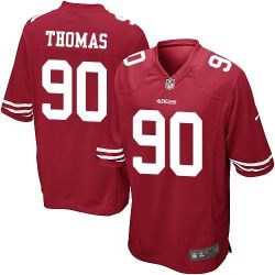 Cheap Solomon Thomas 49ers Jersey From China 2017 draft Game Red #90