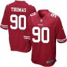Cheap Solomon Thomas 49ers Jersey From China 2017 draft Game Red #90