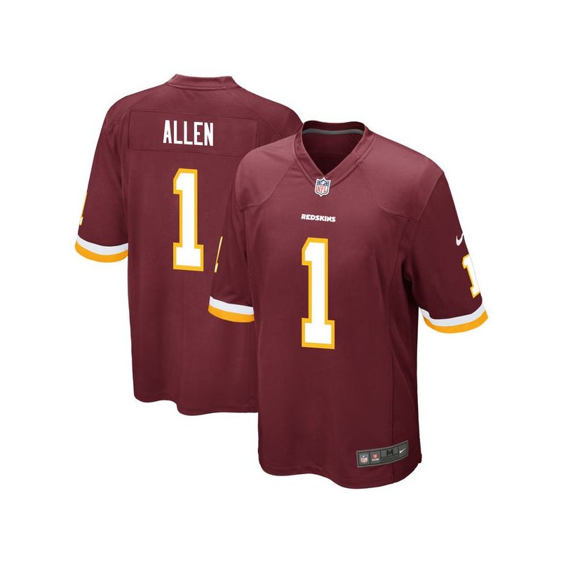 Cheap Jonathan Allen Redskins Jersey From China 2017 draft Game Burgundy #1