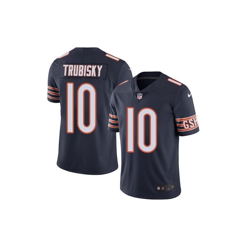 Cheap Mitchell Trubisky Bears Jersey From China 2017 draft Color Rush #10