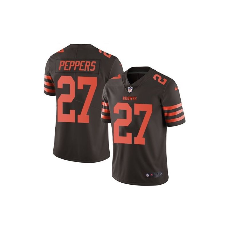 Cheap Jabrill Peppers Browns Jersey From China 2017 draft Color Rush #27