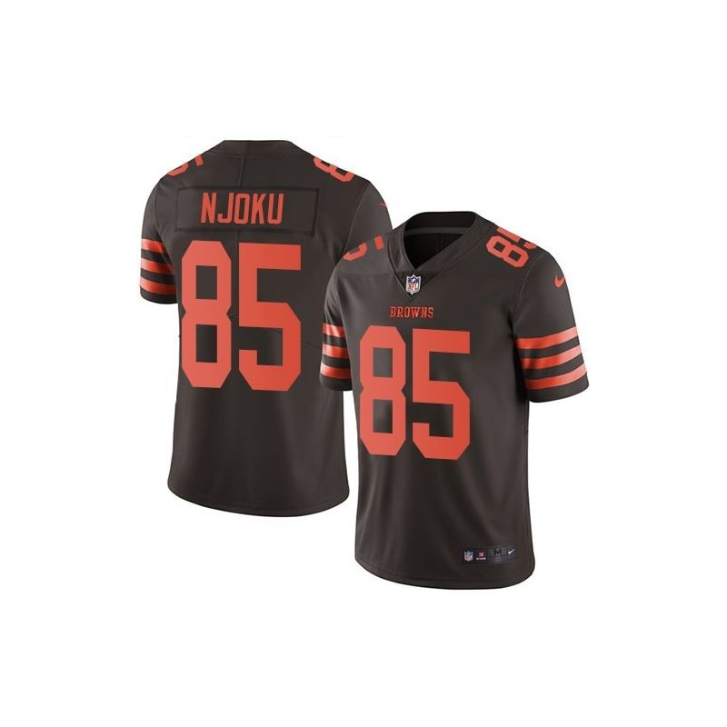 Cheap David Njoku Browns Jersey From China 2017 draft Color Rush #85