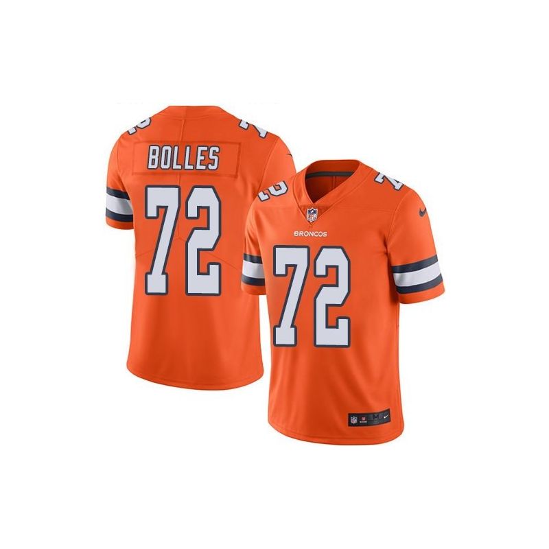 Cheap Garett Bolles Broncos Jersey From China 2017 draft Color Rush #72