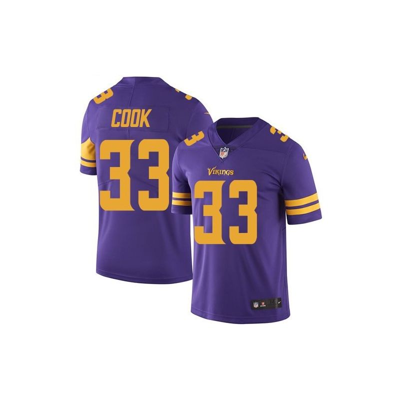 Cheap Dalvin Cook Vikings Jersey From China 2017 draft Color Rush #33