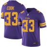 Cheap Dalvin Cook Vikings Jersey From China 2017 draft Color Rush #33