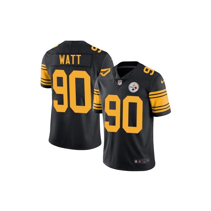 Cheap TJ Watt Steelers Jersey From China 2017 draft Color Rush #90