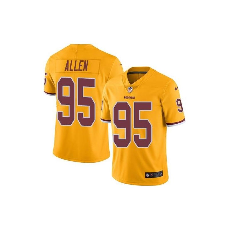 Cheap Jonathan Allen Redskins Jersey From China 2017 draft Color Rush #95