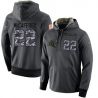 Cheap Christian McCaffrey Panthers Hoodie From China 2017 draft Salute to Service Anthracite #22