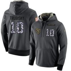 Cheap Mitchell Trubisky Bears Hoodie From China 2017 draft Salute to Service Anthracite #10