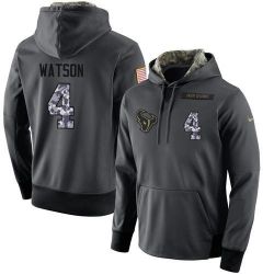 Cheap Deshaun Watson Texans Hoodie From China 2017 draft Salute to Service Anthracite #4