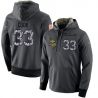 Cheap Dalvin Cook Vikings Hoodie From China 2017 draft Salute to Service Anthracite #33