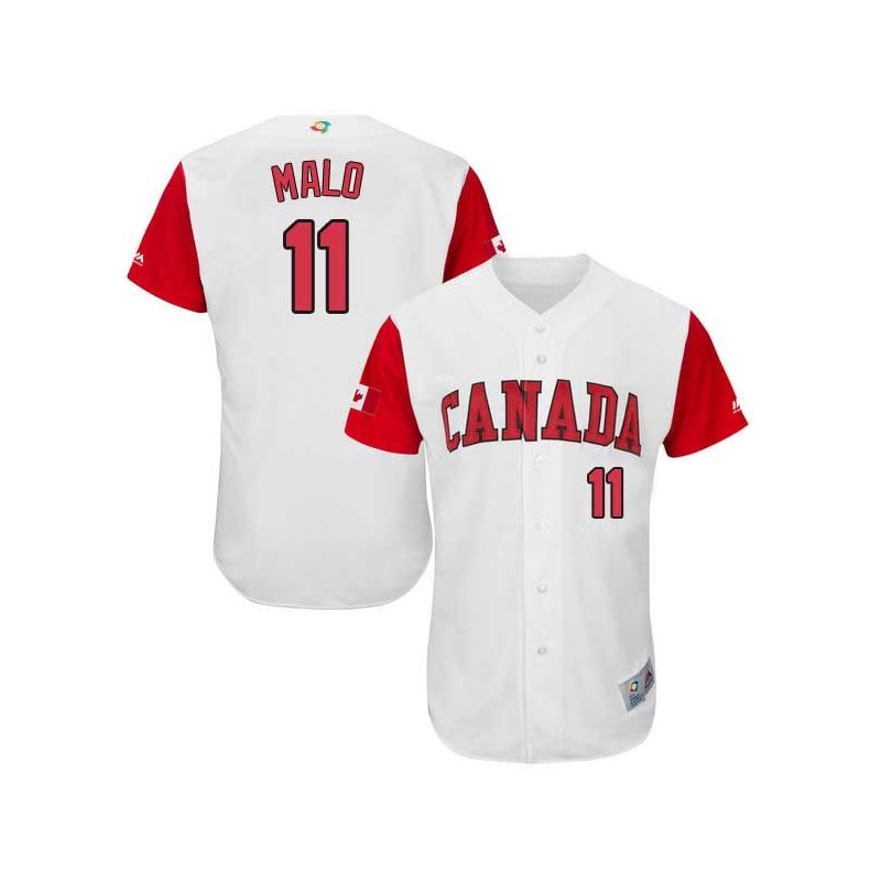 Cheap Jonathan Malo Canada WBC Jersey From China 2017 World Baseball Classic in Men Women Youth Size