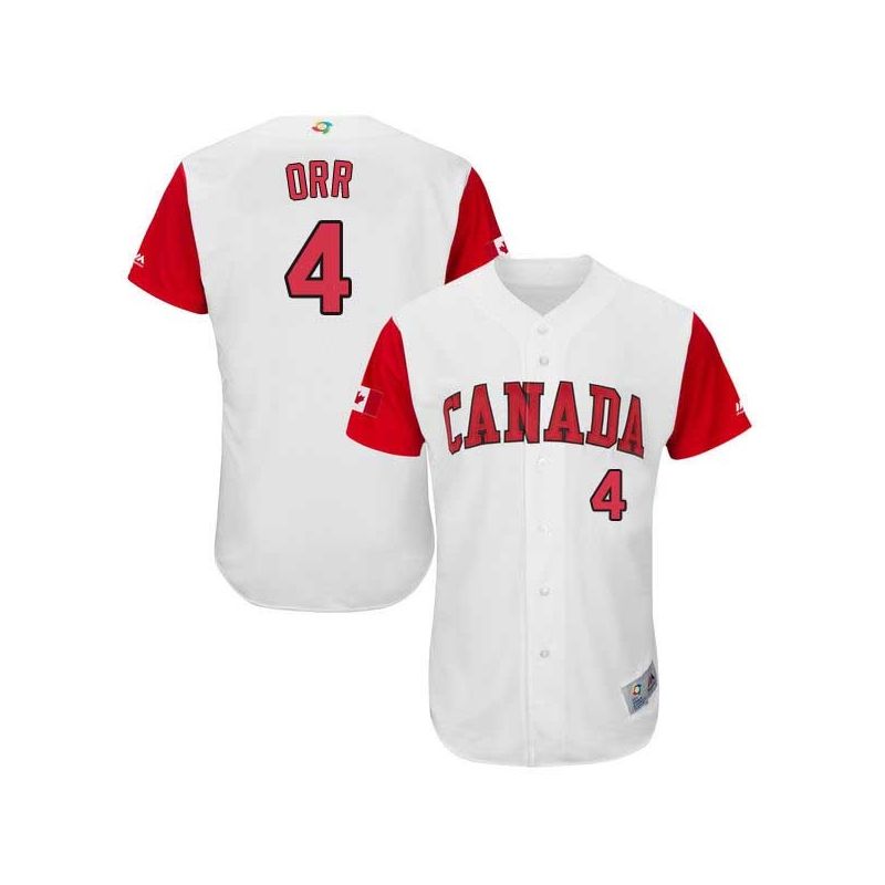 Cheap Pete Orr Canada WBC Jersey From China 2017 World Baseball Classic in Men Women Youth Size