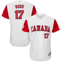 Cheap Eric Wood Canada WBC Jersey From China 2017 World Baseball Classic in Men Women Youth Size