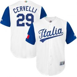 Cheap Francisco Cervelli Italy WBC Jersey From China 2017 World Baseball Classic in Men Women Youth Size