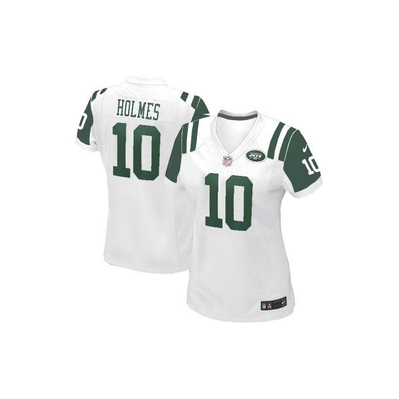 Cheap Santonio Holmes Jets Jersey #10 White From China Limited