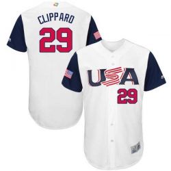 Cheap Tyler Clippard USA WBC Jersey From China 2017 World Baseball Classic in Men Women Youth Size