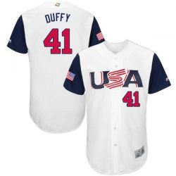 Cheap Danny Duffy USA WBC Jersey From China 2017 World Baseball Classic in Men Women Youth Size