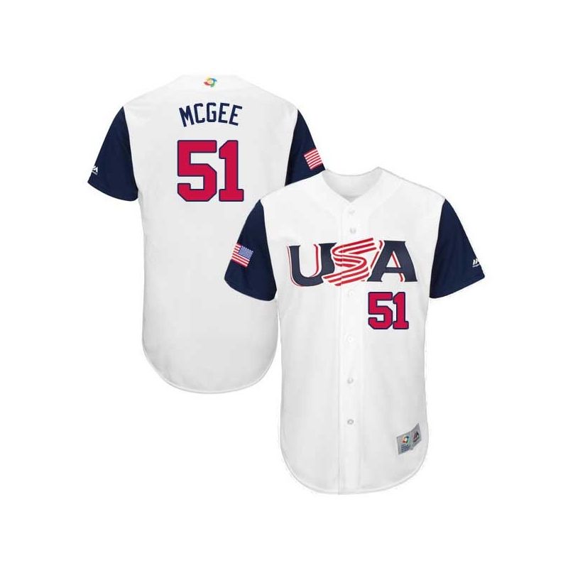 Cheap Jake McGee USA WBC Jersey From China 2017 World Baseball Classic in Men Women Youth Size