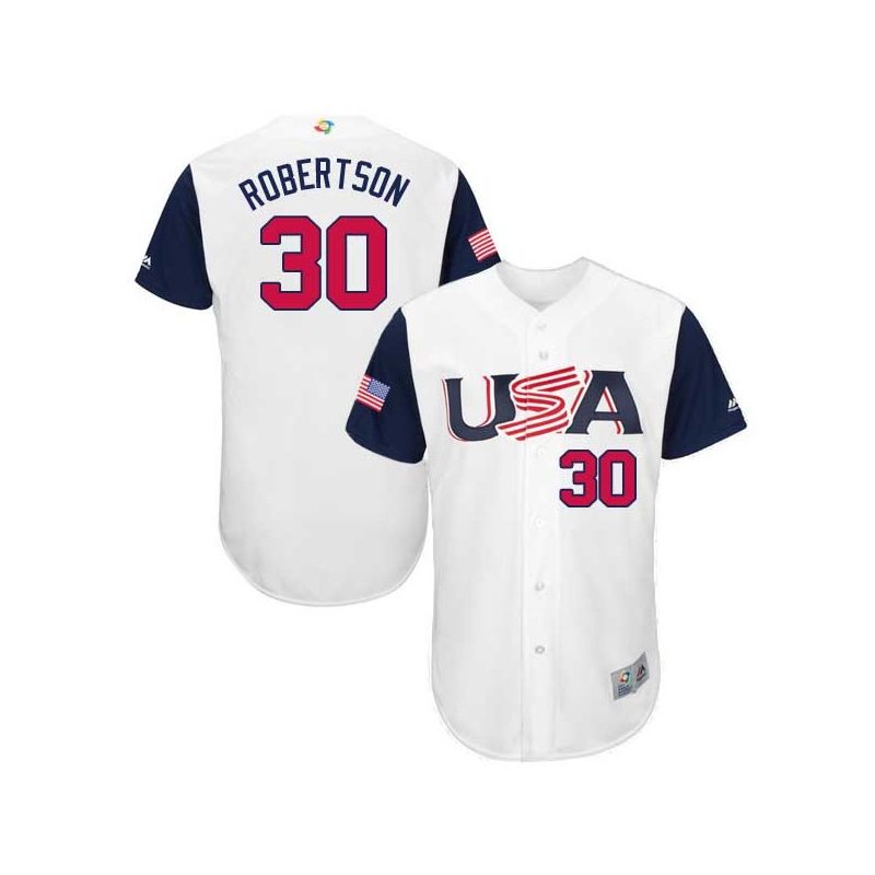 Cheap David Robertson USA WBC Jersey From China 2017 World Baseball Classic in Men Women Youth Size