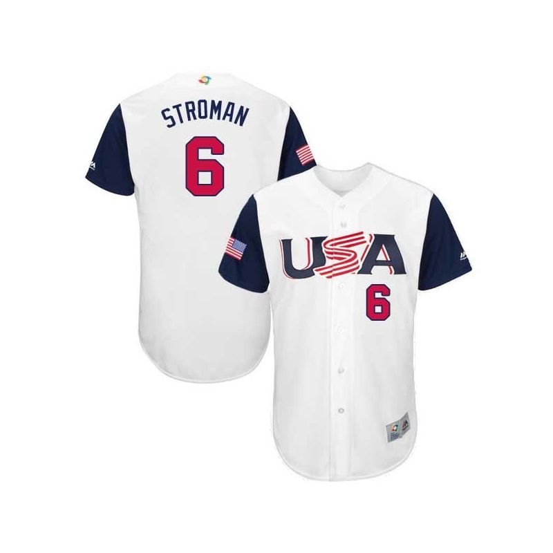 Cheap Marcus Stroman USA WBC Jersey From China 2017 World Baseball Classic in Men Women Youth Size