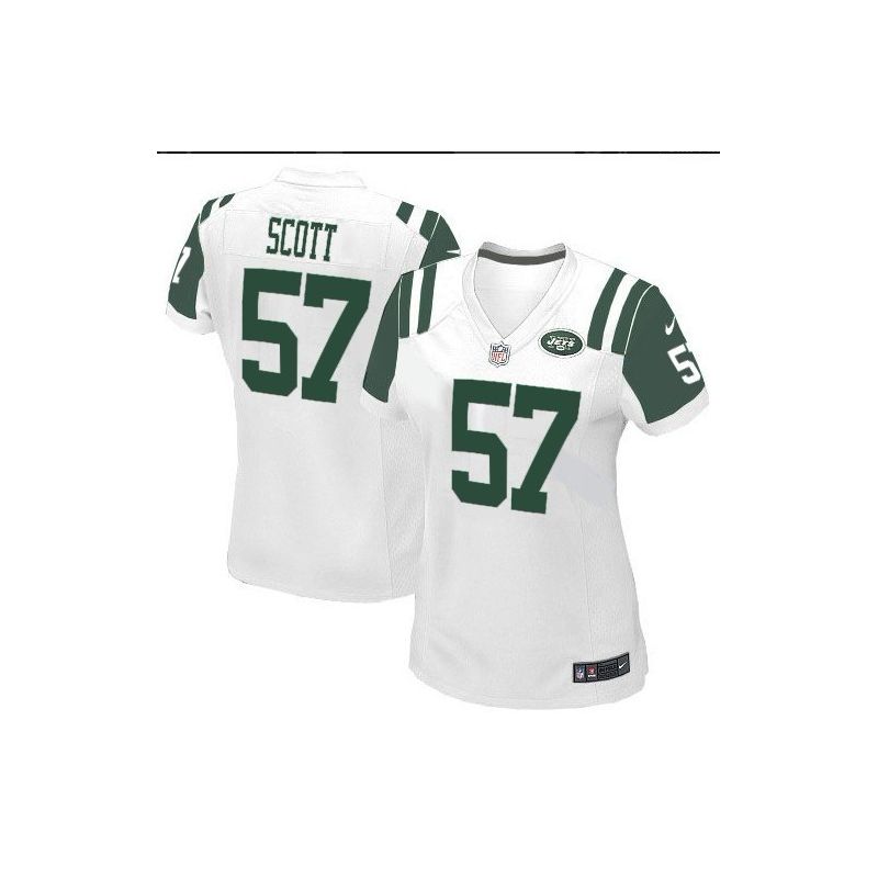 Cheap Bart Scott Jets Jersey #57 White From China Limited