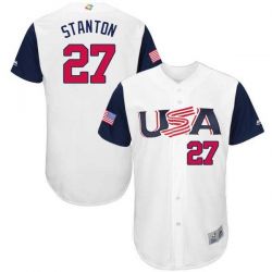 Cheap Giancarlo Stanton USA WBC Jersey From China 2017 World Baseball Classic in Men Women Youth Size