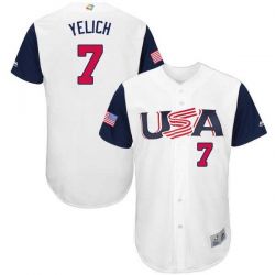 Cheap Christian Yelich USA WBC Jersey From China 2017 World Baseball Classic in Men Women Youth Size