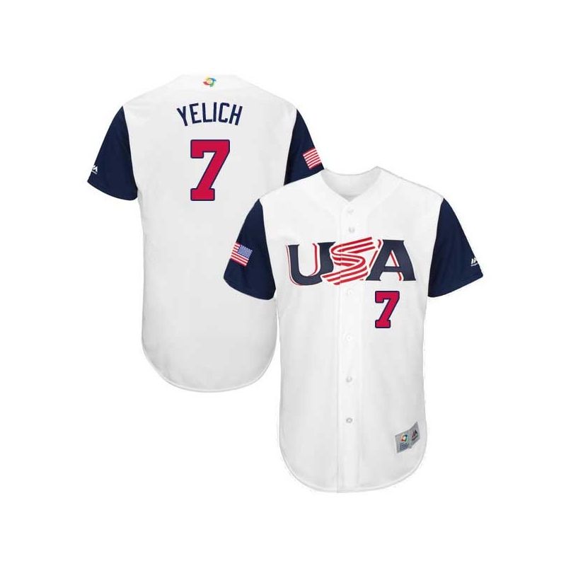 Cheap Christian Yelich USA WBC Jersey From China 2017 World Baseball Classic in Men Women Youth Size