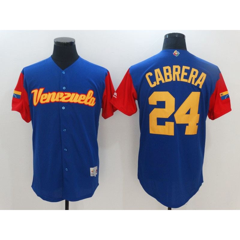 Cheap Miguel Cabrera Venezuela WBC Jersey From China 2017 World Baseball Classic in Men Women Youth Size