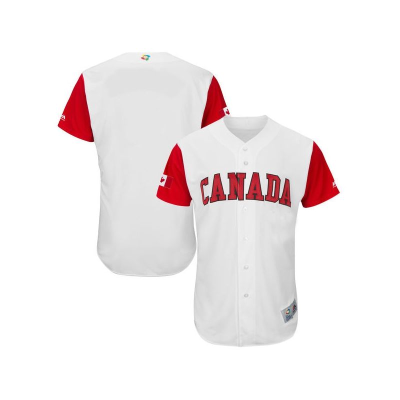 Cheap Canada WBC Jersey From China Blank 2017 World Baseball Classic in Men Women Youth Size Can be Customized