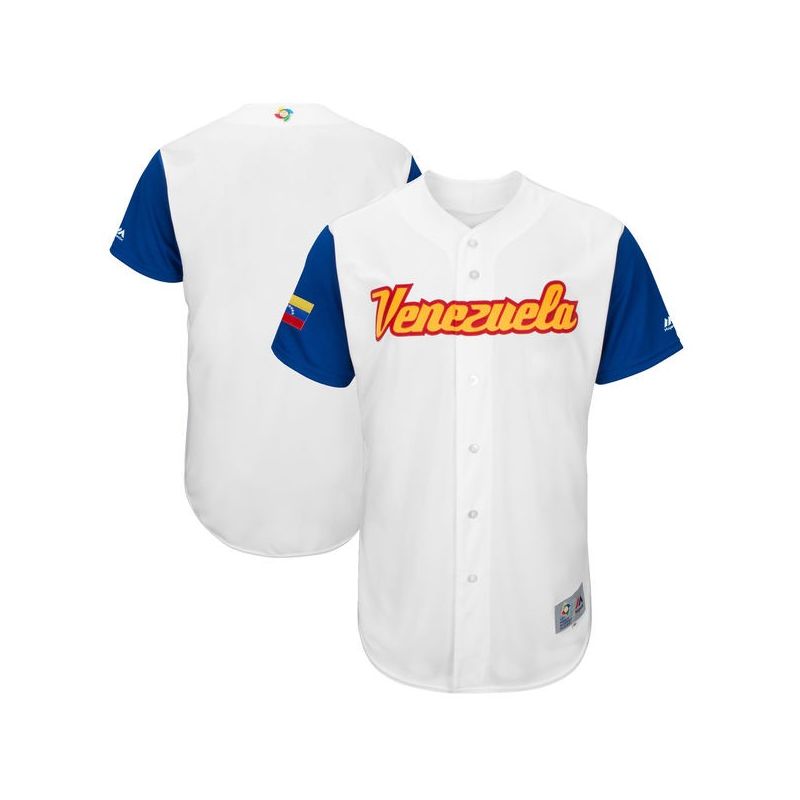 Cheap Venezuela WBC Jersey From China Blank 2017 World Baseball Classic in Men Women Youth Size Can be Customized