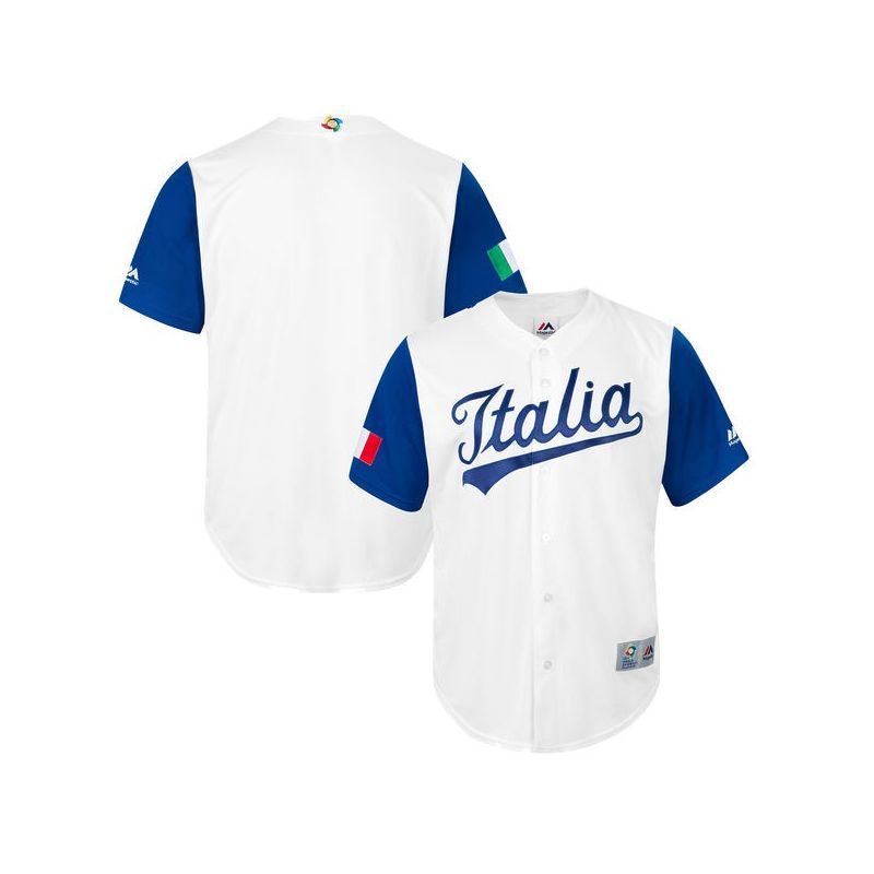 Cheap Italy WBC Jersey From China Blank 2017 World Baseball Classic in Men Women Youth Size Can be Customized