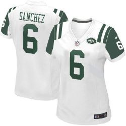 Cheap Mark Sanchez Jets Jersey #6 White From China Limited