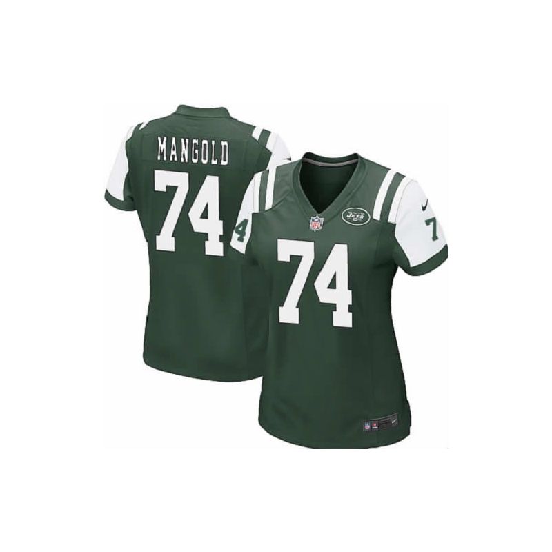 Cheap Nick Mangold Jets Jersey #74 Green From China Limited