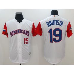 Cheap Jose Bautista Dominican Republic WBC Jersey From China 2017 World Baseball Classic in Men Women Youth Size