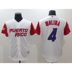 Cheap Yadier Molina Puerto Rico WBC Jersey From China 2017 World Baseball Classic in Men Women Youth Size