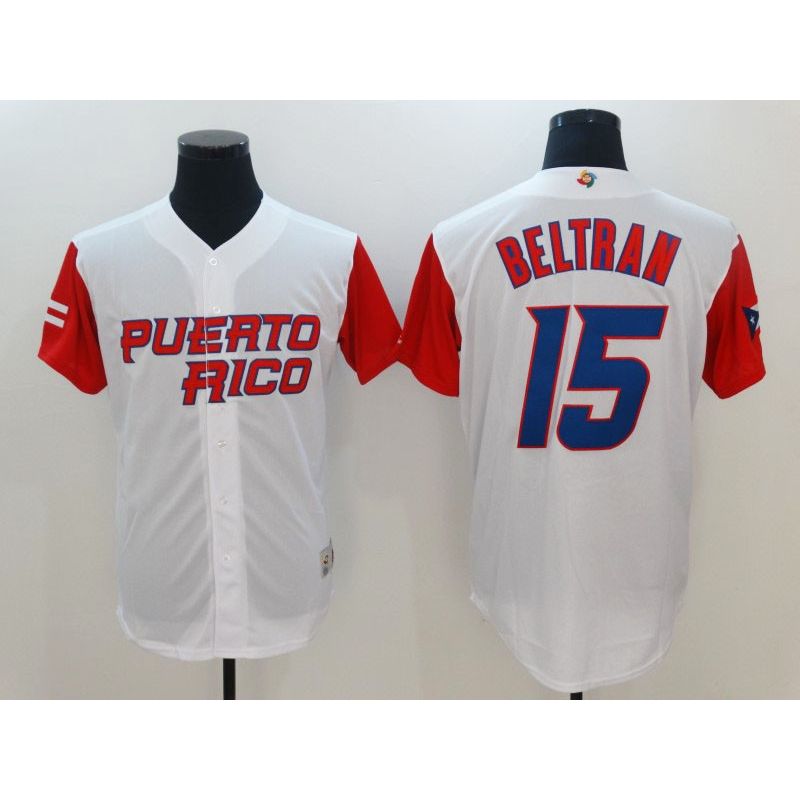 Cheap Carlos Beltran Puerto Rico WBC Jersey From China 2017 World Baseball Classic in Men Women Youth Size