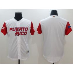 Cheap Puerto Rico WBC Jersey From China Blank 2017 World Baseball Classic in Men Women Youth Size Can be Customized