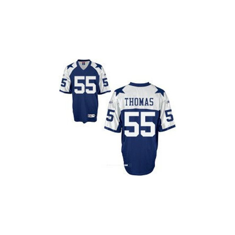 Cheap Zach Thomas Cowboys Jersey #55 Blue Thanksgiving From China