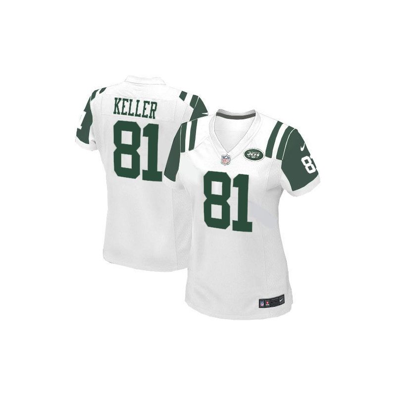 Cheap Dustin Keller Jets Jersey #81 White From China Limited