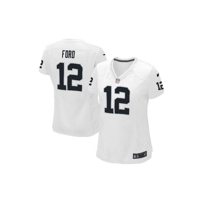 Cheap Jacoby Ford Raiders Jersey #12 White From China Limited Cheap Jacoby Ford Raiders Jersey #12 White From China Limited